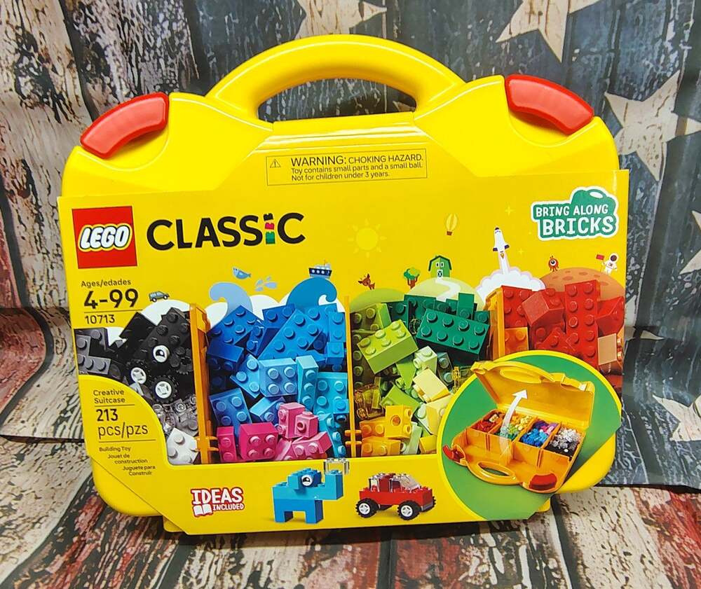 NEW LEGO CLASSIC Bring Along Bricks Creative Suitcase 10713 - 213 pcs